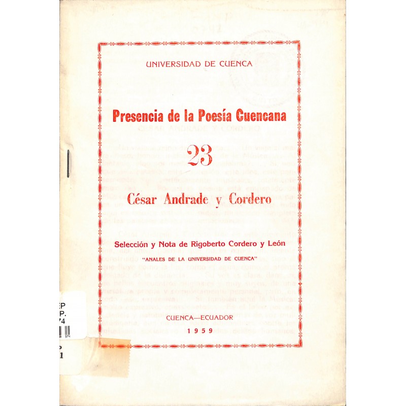 Presencia de la poesía cuencana 23