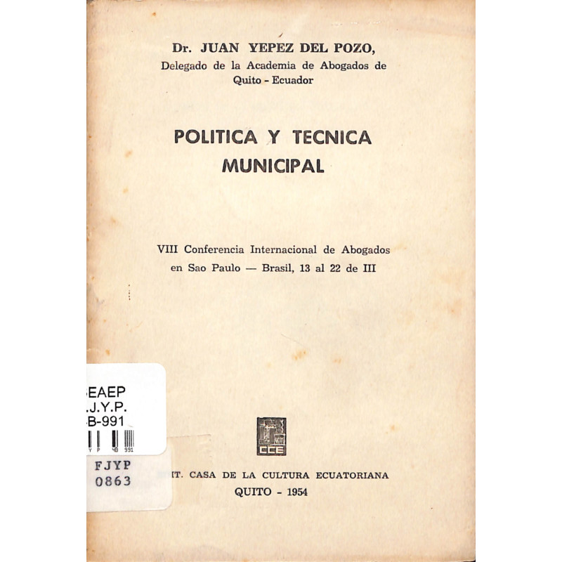 Política y técnica municipal