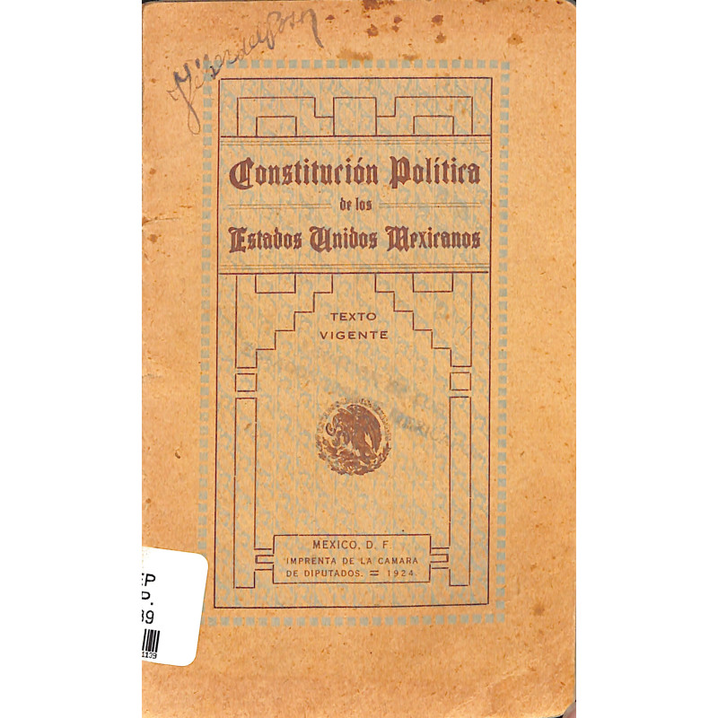 Constitución política de los Estados Unidos Mexicanos