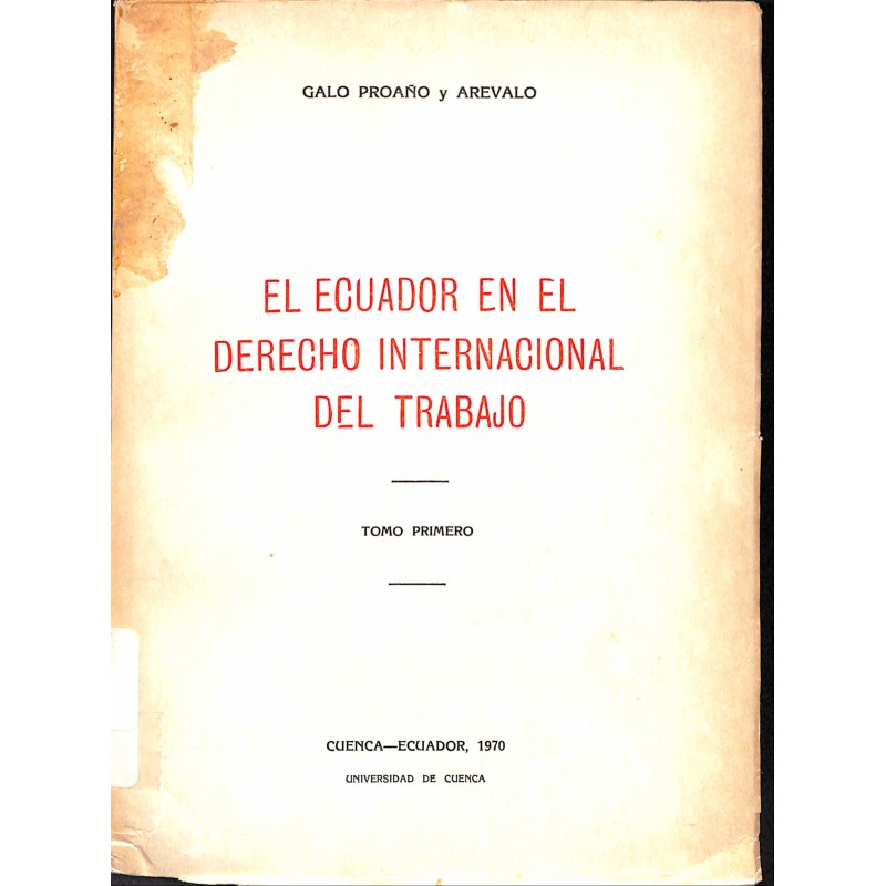 El Ecuador en el derecho internacional del trabajo