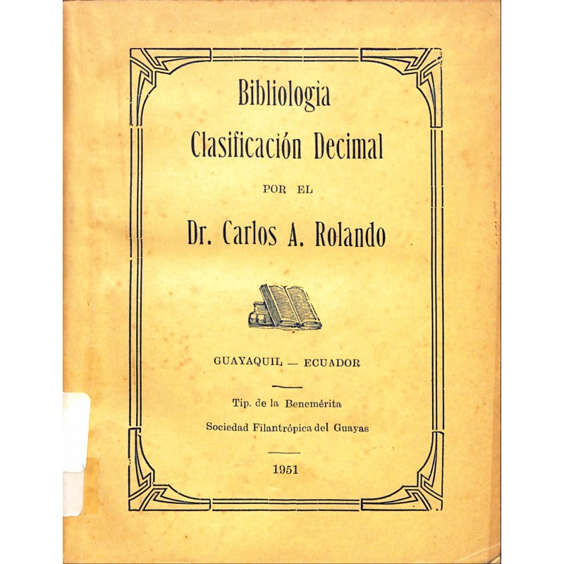 Bibliología : clasificación decimal