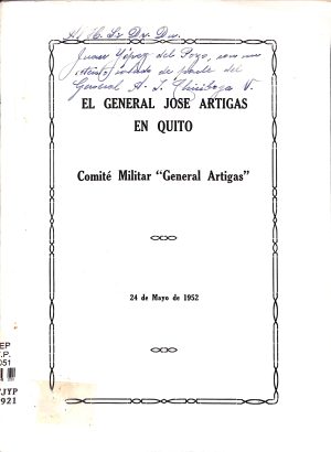 El General José Artigas en Quito.