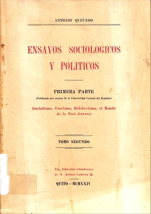 Ensayos sociológicos y políticos. Tomo II