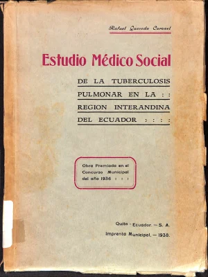 Estudio médico social de la tuberculosis pulmonar en la región Interandina del Ecuador