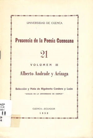 Presencia de la poesía cuencana 21
