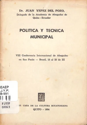 Política y técnica municipal