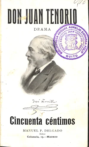 Don juan tenorio : drama religioso fantástico en dos partes