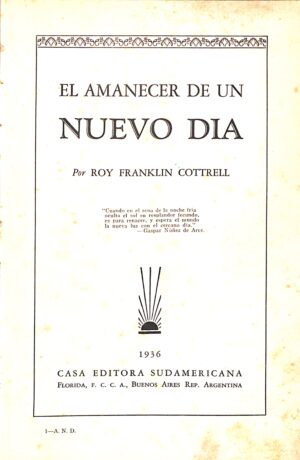 El amanecer de un nuevo día