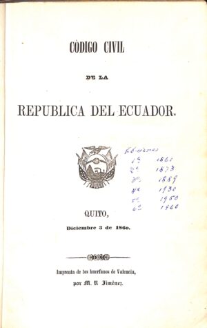 Ecuador, Leyes, Decretos, etc.