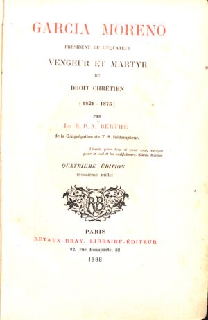 García Moreno President de L'Equateur
