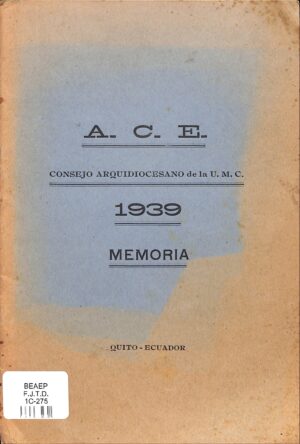 Consejo Arquidiocesano de la UMC : 1939