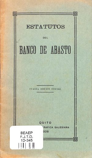 Estatutos del Banco de Abasto