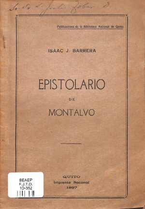 Epistolario de Montalvo