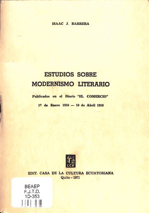 Estudios sobre el modernismo literario
