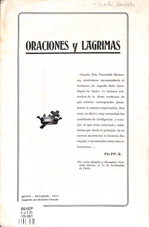 Oraciones y lágrimas